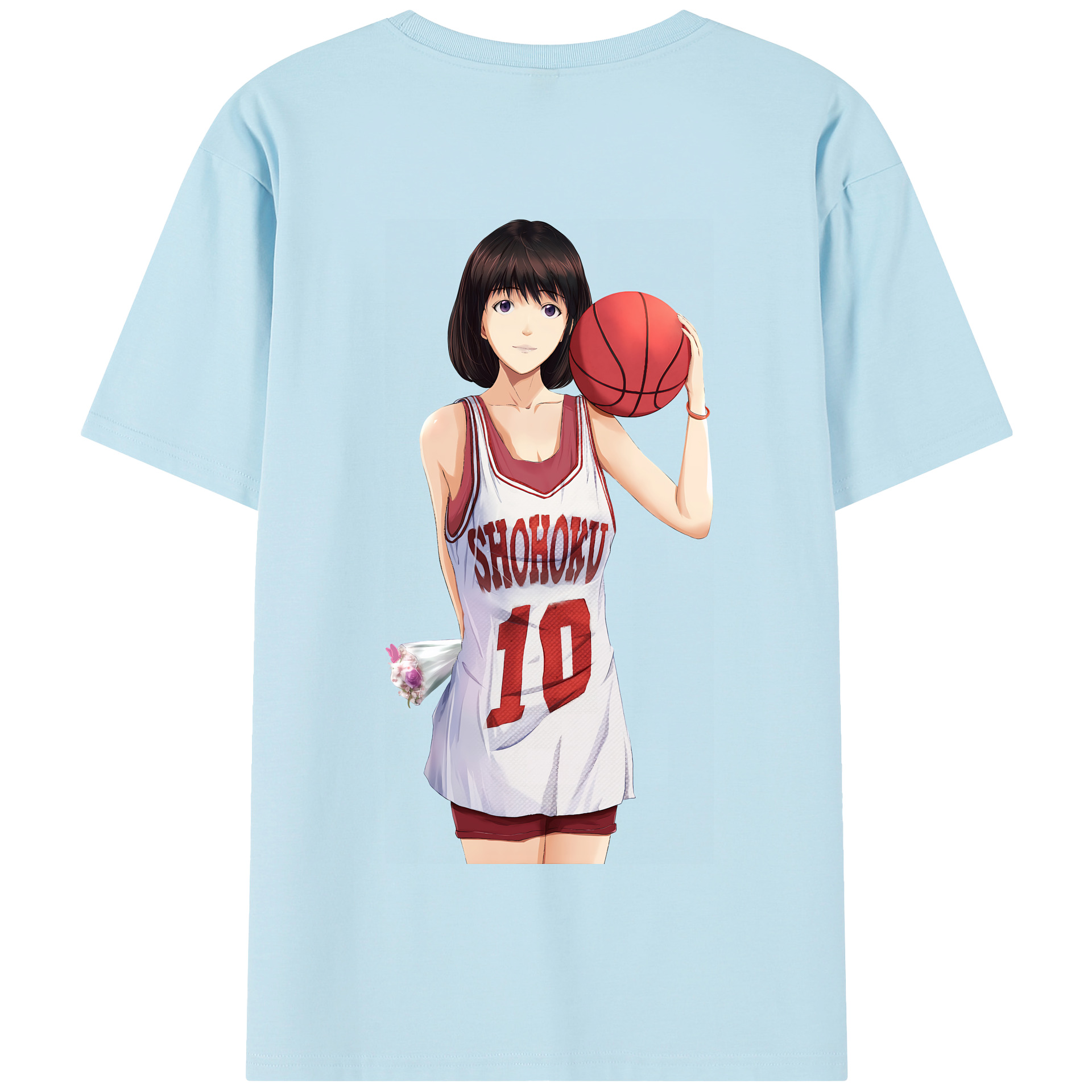 SLAM DUNK／スラムダンク 綿100％半袖Tシャツ（背面プリント）